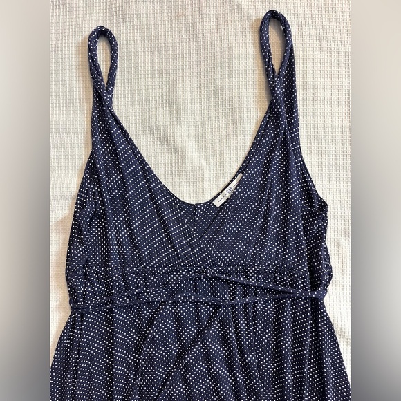 GAP Twist Strap Navy Blue Polka Dot Dress Women’s Size Small - Picture 2 of 10